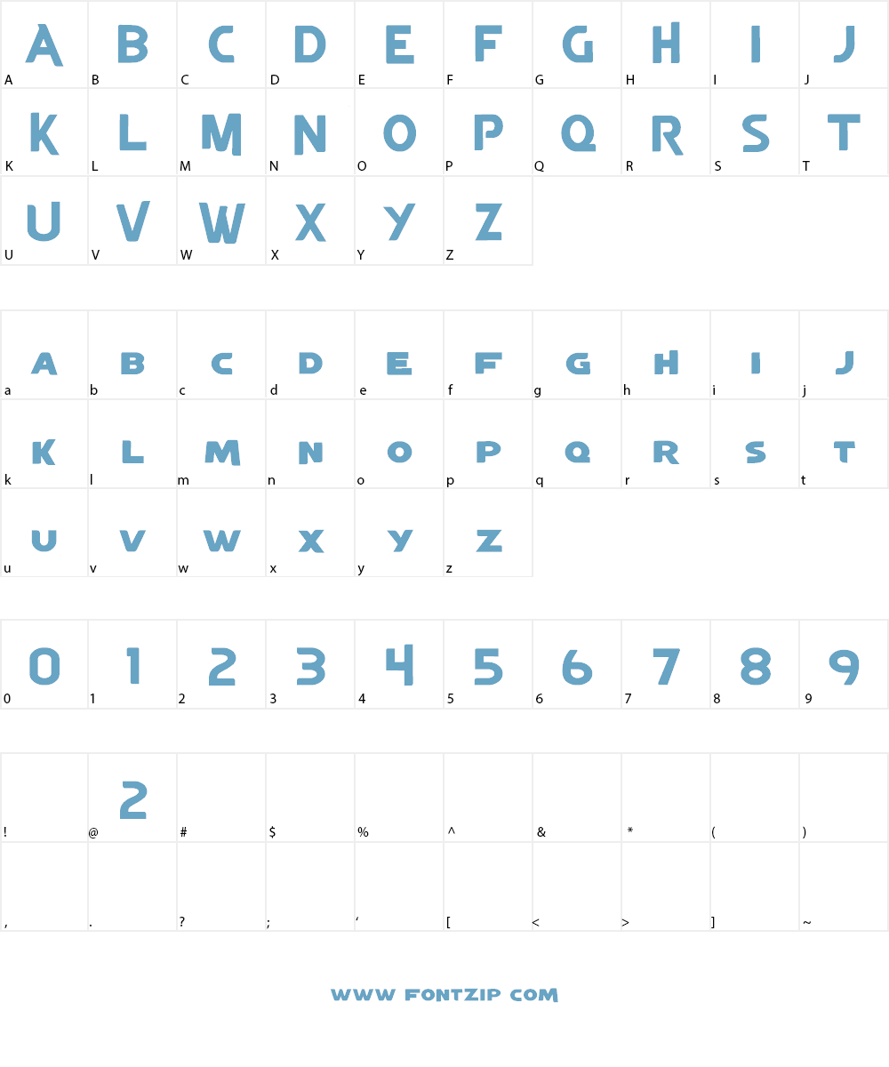 YTV Present Font Character
